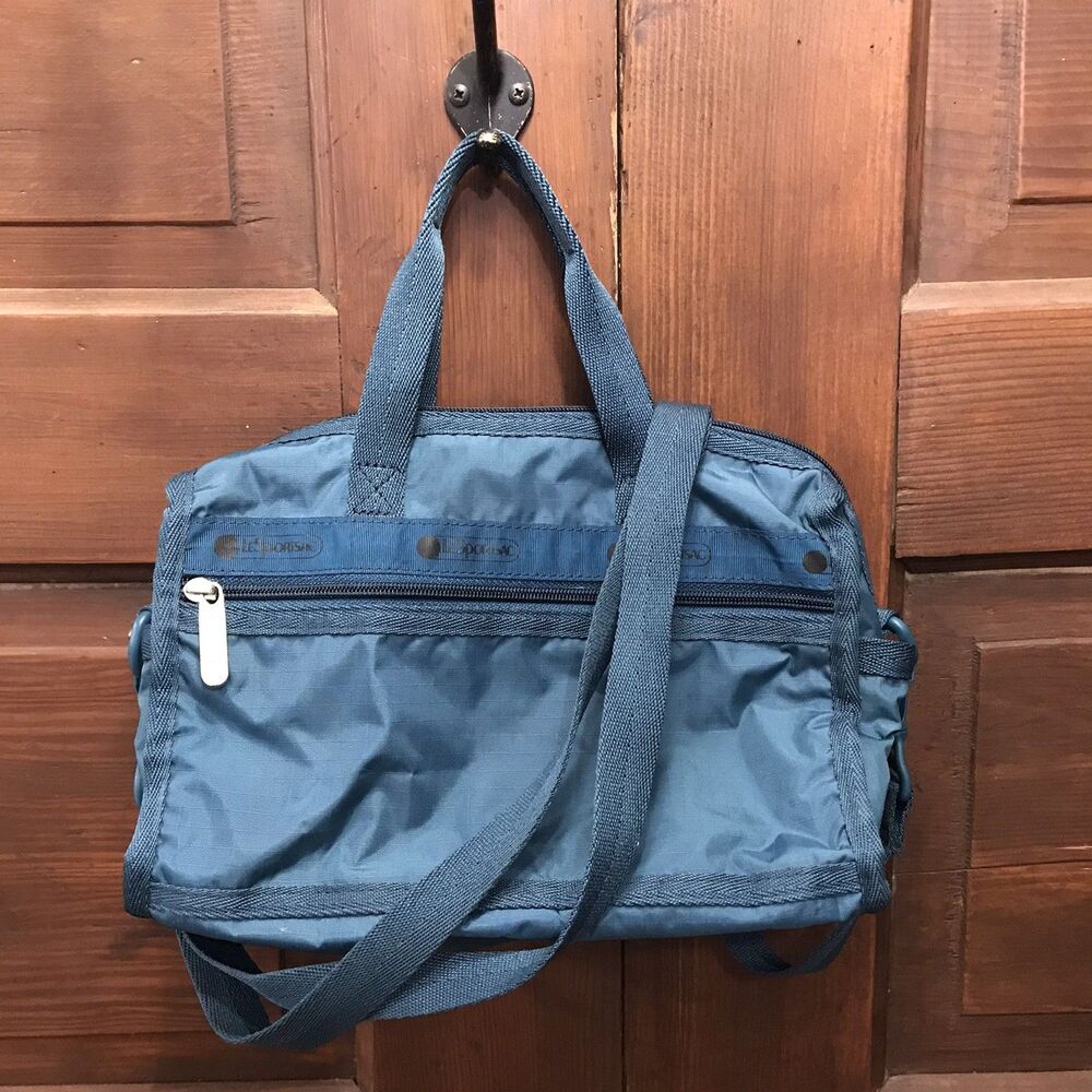 LeSportsac 2WAY Mini Boston Tote Bag turquoise Crossbody